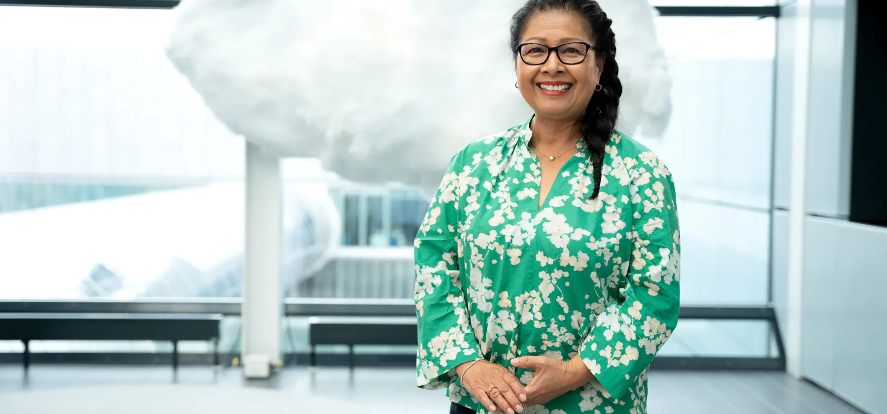 Receptioniste bij het Security and Service Center 