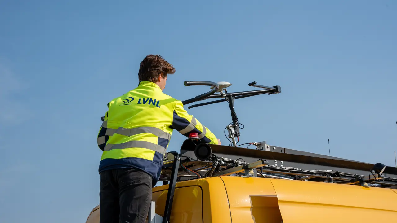 Foto Chiel aan het werk 